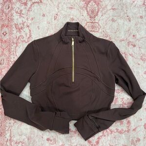 Lululemon DEFINE HALF CROPPED ZIP SIZE 6